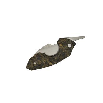 Coronas Cigar Cutter FatCarbon Dark Matter Gold