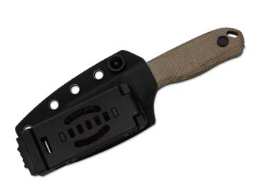 Preview: Kizer - Drop Bear Fix AEB-L Brown Norplex UltreX Micarta Black Stonewash