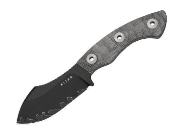 Kizer - Rook 3LCS Grey Norplex UltreX Micarta Acid Wash
