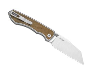 Preview: Kizer - Wharning S45VN Brown Norplex Ultrex Micarta