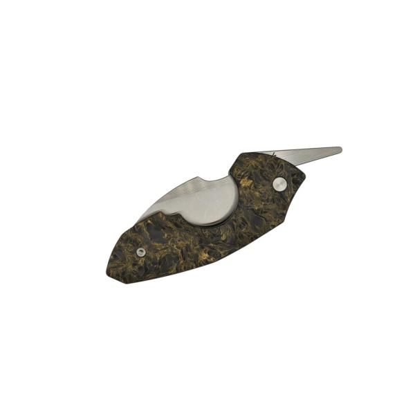 Coronas Cigar Cutter FatCarbon Dark Matter Gold