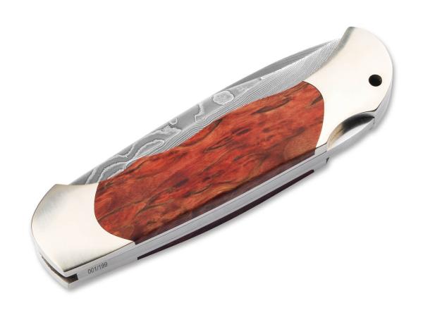 Böker - Optima Maserbirke Bloody Orange Damast