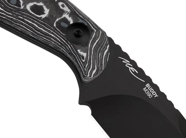 Kizer - BUDDY M390 Fat Carbon White Storm DLC