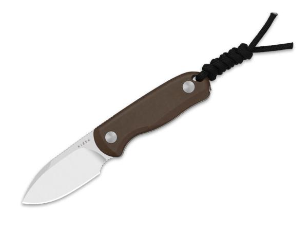 Kizer - Drop Bear Fix 14C28N Brown Norplex UltreX Micarta