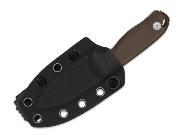 Kizer - Drop Bear Fix 14C28N Brown Norplex UltreX Micarta