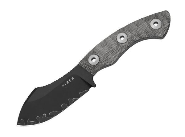 Kizer - Rook 3LCS Grey Norplex UltreX Micarta Acid Wash
