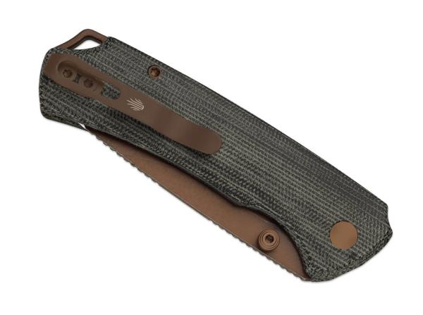 Kizer - T1 BD Nitro-V Grey Norplex UltreX Micarta Sunset PVD