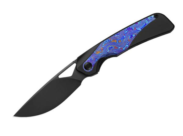 Kizer - Topsail S45VN Black Ti Timascus DLC