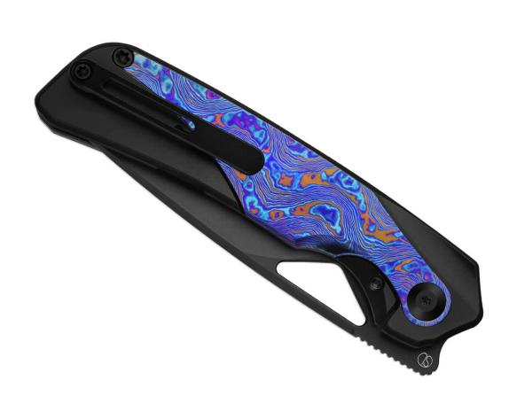 Kizer - Topsail S45VN Black Ti Timascus DLC
